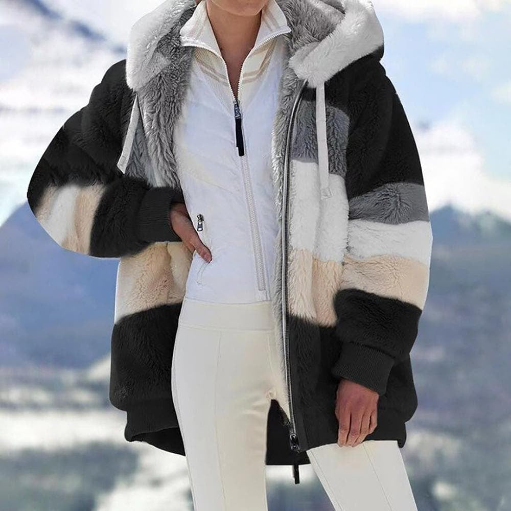 Unbeatable Early Winter Sale: 50% Off on Chic Contrasting Padded Coat!