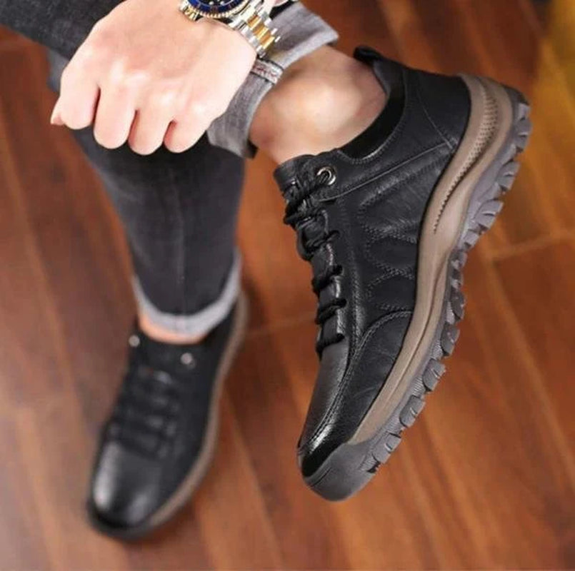 Chaussures en Cuir Orthopédiques Ultra Confort pour Hommes