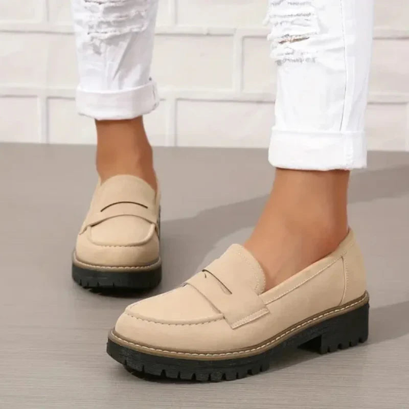 Mocassins Chunky Lucy : Confort Ultime et Élégance avec Plateforme pour Femmes