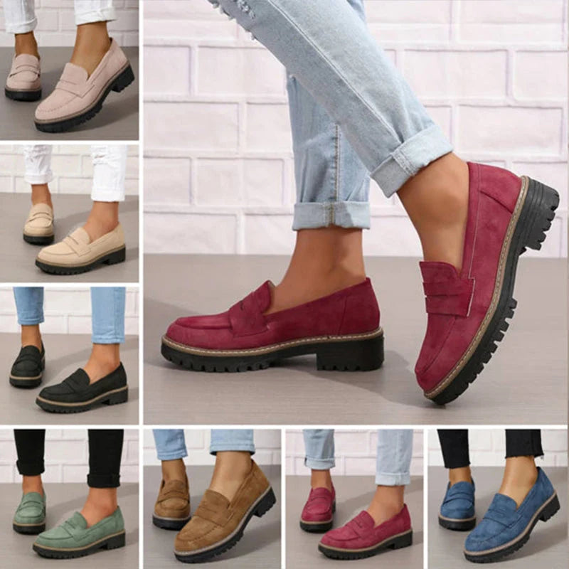 Mocassins Chunky Lucy : Confort Ultime et Élégance avec Plateforme pour Femmes