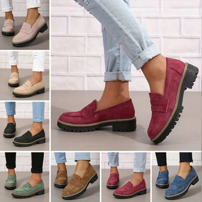 Mocassins Chunky Lucy : Confort Ultime et Élégance avec Plateforme pour Femmes