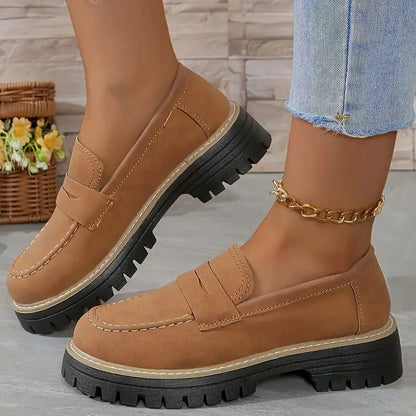 Mocassins Chunky Lucy : Confort Ultime et Élégance avec Plateforme pour Femmes