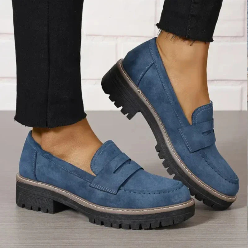 Mocassins Chunky Lucy : Confort Ultime et Élégance avec Plateforme pour Femmes