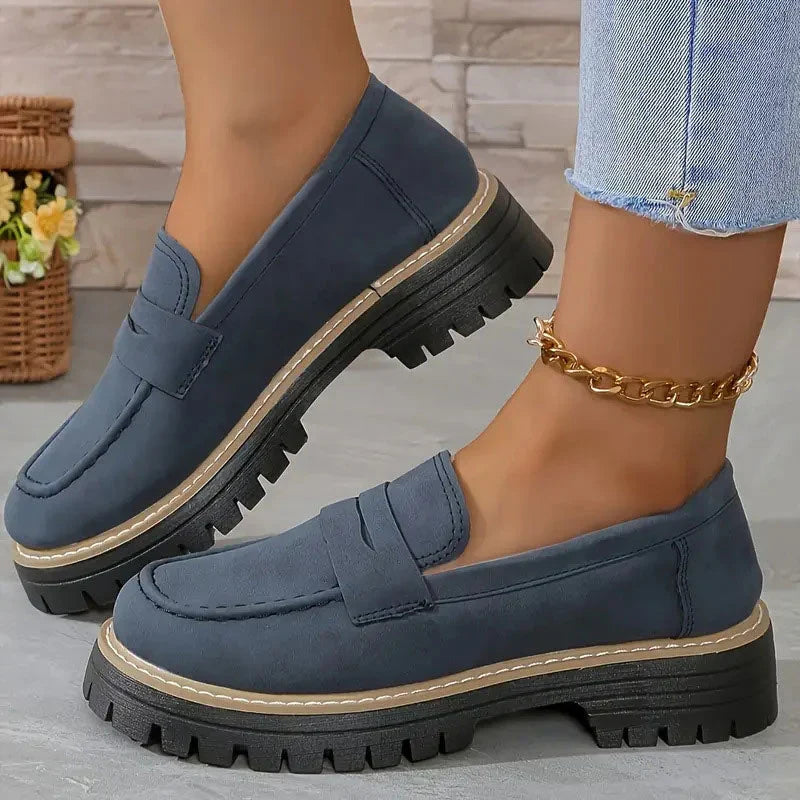 Mocassins Chunky Lucy : Confort Ultime et Élégance avec Plateforme pour Femmes