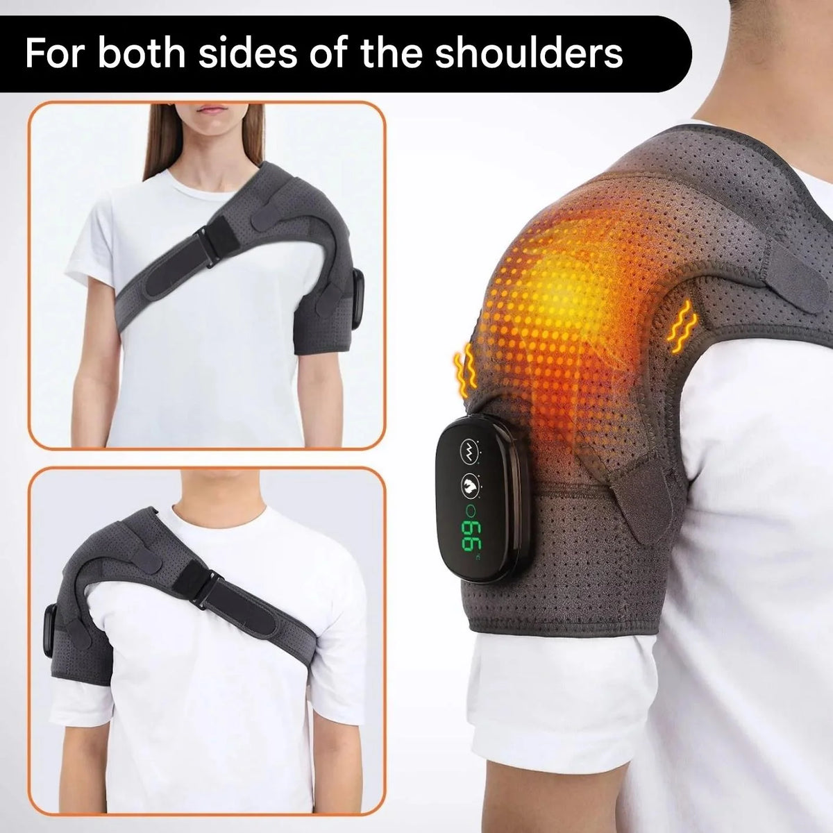 Thermoflex Pro Portable Shoulder Massager with Soothing Heat Therapy
