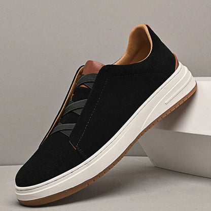 Cowhide Slip-On Trainers side view