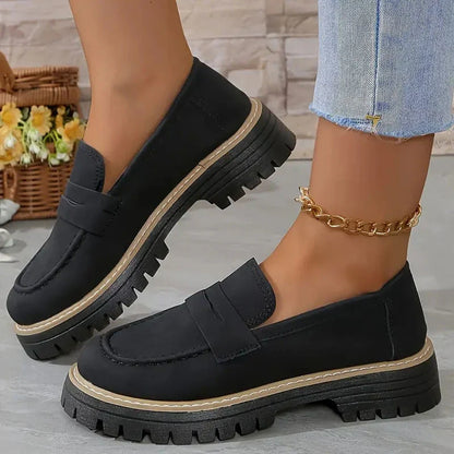 Mocassins Chunky Lucy : Confort Ultime et Élégance avec Plateforme pour Femmes