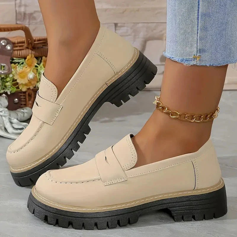 Mocassins Chunky Lucy : Confort Ultime et Élégance avec Plateforme pour Femmes